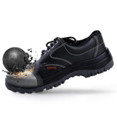 Robustt Double Density Low Ankle Safety Shoes with Steel Toe